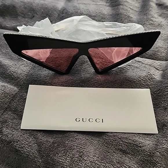 Gucci Special Edition Cat-Eye Sunglasses Gucci 52mm Special Edition Rhinestone Cat Eye Sunglasses  main image 4